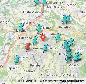 Mappa Via Cascina Nuova, 23893 Cassago Brianza LC, Italia (2.342)