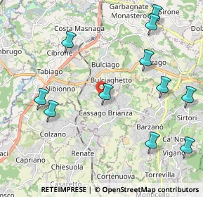 Mappa Via Cascina Nuova, 23893 Cassago Brianza LC, Italia (2.48364)