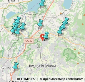 Mappa Via Cascina Nuova, 23893 Cassago Brianza LC, Italia (4.53769)