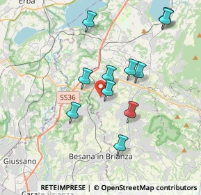 Mappa Via Cascina Nuova, 23893 Cassago Brianza LC, Italia (3.44818)