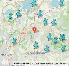 Mappa Via Cascina Nuova, 23893 Cassago Brianza LC, Italia (5.27125)