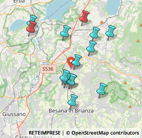 Mappa Via Cascina Nuova, 23893 Cassago Brianza LC, Italia (3.48071)