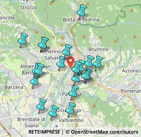 Mappa Via Ponte Regina, 24011 Almé BG, Italia (1.701)