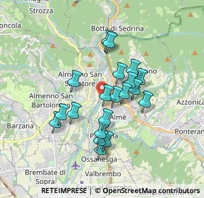 Mappa Via Ponte Regina, 24011 Almé BG, Italia (1.414)