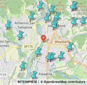 Mappa Via Ponte Regina, 24011 Almé BG, Italia (1.2515)