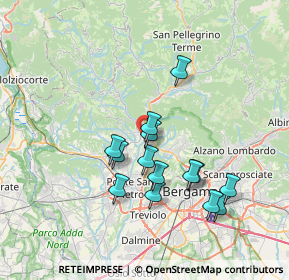 Mappa Via Ponte Regina, 24011 Almé BG, Italia (6.44214)