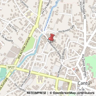 Mappa Via Francesco Daverio, 14, 22063 Cantù, Como (Lombardia)
