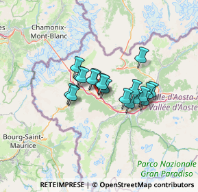 Mappa 11015 La Salle AO, Italia (8.61263)