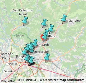 Mappa Via Papa Giovanni XXIII, 24027 Nembro BG, Italia (7.2865)