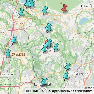 Mappa Largo Adua, 22063 Cantù CO, Italia (5.4535)