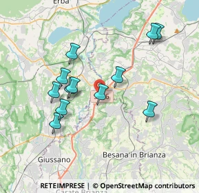 Mappa Via Valassina, 23895 Nibionno LC, Italia (3.41667)