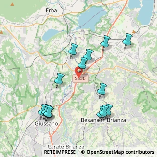 Mappa Via Valassina, 23895 Nibionno LC, Italia (4.37267)