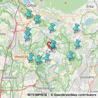 Mappa Via Daverio Francesco, 22063 Cantù CO, Italia (3.68538)