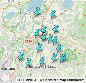 Mappa Via Don Lorenzo Milani, 23893 Cassago Brianza LC, Italia (3.2975)