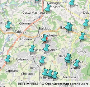 Mappa Via Don Lorenzo Milani, 23893 Cassago Brianza LC, Italia (2.7085)