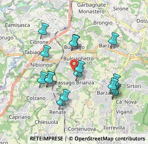 Mappa Via Don Lorenzo Milani, 23893 Cassago Brianza LC, Italia (1.74563)
