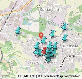 Mappa Via Don Lorenzo Milani, 23893 Cassago Brianza LC, Italia (0.434)