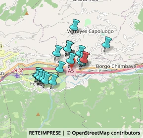 Mappa Localita' Champagnet, 11020 Verrayes AO, Italia (1.2815)