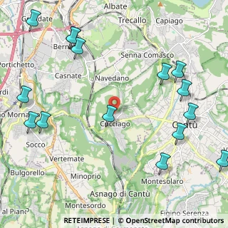 Mappa Via del Michelbecco, 22060 Cucciago CO, Italia (2.86267)