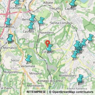 Mappa Via del Michelbecco, 22060 Cucciago CO, Italia (3.116)