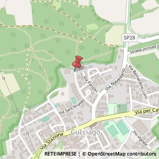 Mappa Via del Michelbecco, 21, 22060 Cucciago, Como (Lombardia)