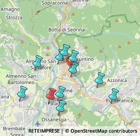 Mappa Via Polveriera, 24018 Villa d'Almè BG, Italia (1.72636)