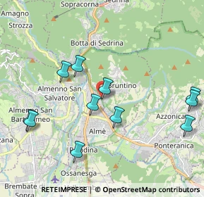 Mappa Via Polveriera, 24018 Villa d'Almè BG, Italia (2.18636)