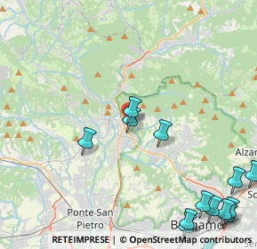 Mappa Via Polveriera, 24018 Villa d'Almè BG, Italia (6.18143)