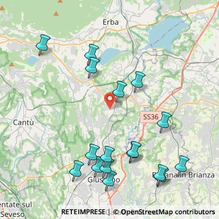 Mappa Via Galileo Galilei, 22040 Lurago D'erba CO, Italia (4.97941)