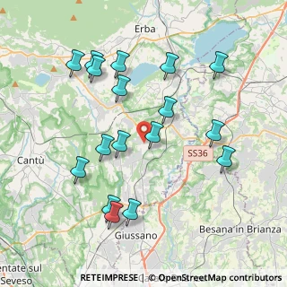 Mappa Via Galileo Galilei, 22040 Lurago D'erba CO, Italia (4.02471)