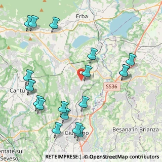 Mappa Via Santo Stefano, 22040 Lurago D'erba CO, Italia (5.14947)