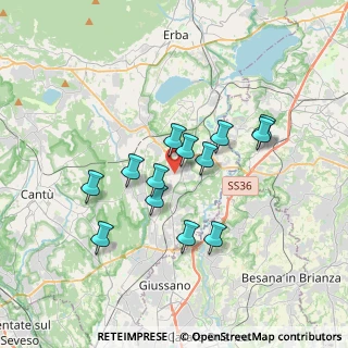 Mappa Via Santo Stefano, 22040 Lurago D'erba CO, Italia (2.95231)
