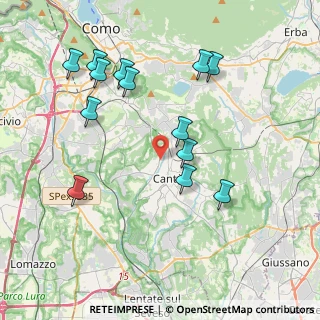 Mappa Via Menotti Ciro, 22063 Cantù CO, Italia (4.08462)