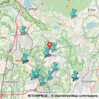Mappa Via Menotti Ciro, 22063 Cantù CO, Italia (4.81357)