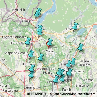 Mappa Via Menotti Ciro, 22063 Cantù CO, Italia (9.757)