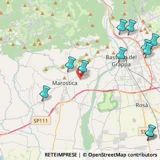 Mappa Via Boscaglie, 36063 Marostica VI, Italia (6.06364)