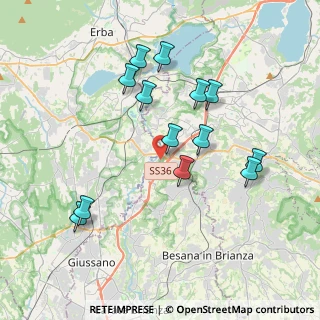 Mappa Località Gaggio, 23895 Nibionno LC, Italia (3.72462)