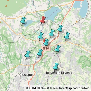 Mappa Località Gaggio, 23895 Nibionno LC, Italia (3.37583)
