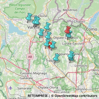 Mappa Via Monte Nero, 21040 Venegono Superiore VA, Italia (6.57714)
