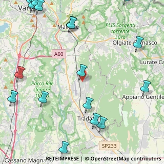 Mappa Via Monte Nero, 21040 Venegono Superiore VA, Italia (6.933)