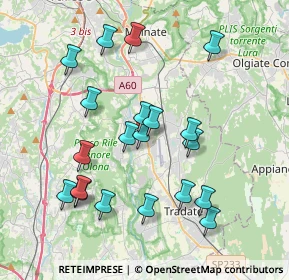 Mappa Via Cortina D'Ampezzo, 21043 Castiglione Olona VA, Italia (3.8105)