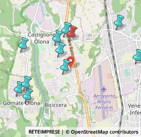 Mappa Via Cortina D'Ampezzo, 21043 Castiglione Olona VA, Italia (1.14273)