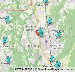 Mappa Via Cortina D'Ampezzo, 21043 Castiglione Olona VA, Italia (2.71636)