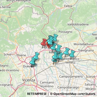 Mappa Via F. Rodolfi, 36061 Bassano del Grappa VI, Italia (8.90882)