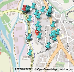 Mappa Via Bellotti, 24018 Villa d'Almè BG, Italia (0.22069)