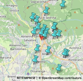 Mappa Via Bellotti, 24018 Villa d'Almè BG, Italia (1.5835)