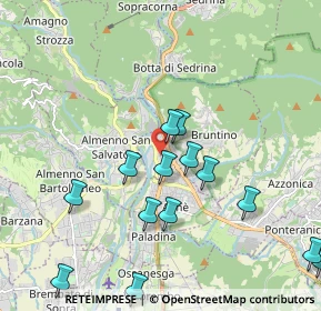 Mappa Via Bellotti, 24018 Villa d'Almè BG, Italia (2.20429)