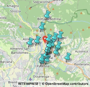 Mappa Via Bellotti, 24018 Villa d'Almè BG, Italia (1.232)