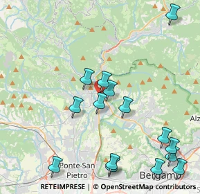 Mappa Via Bellotti, 24018 Villa d'Almè BG, Italia (4.88933)