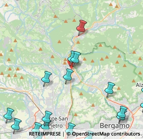 Mappa Via Bellotti, 24018 Villa d'Almè BG, Italia (6.5975)